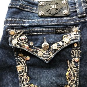 Miss Me Ladies skinny jeans, Sz. 33, 32” inseam